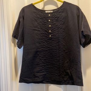 Black button up blouse